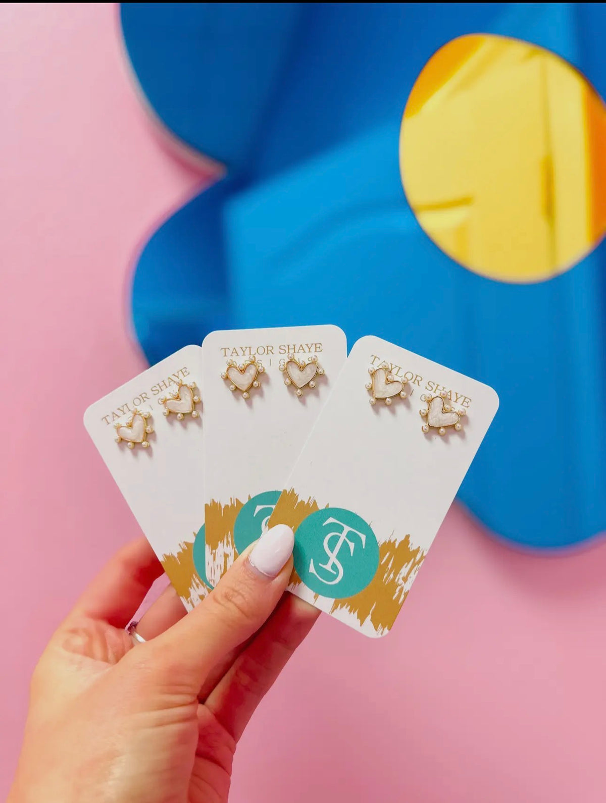 Sophia Heart Studs
