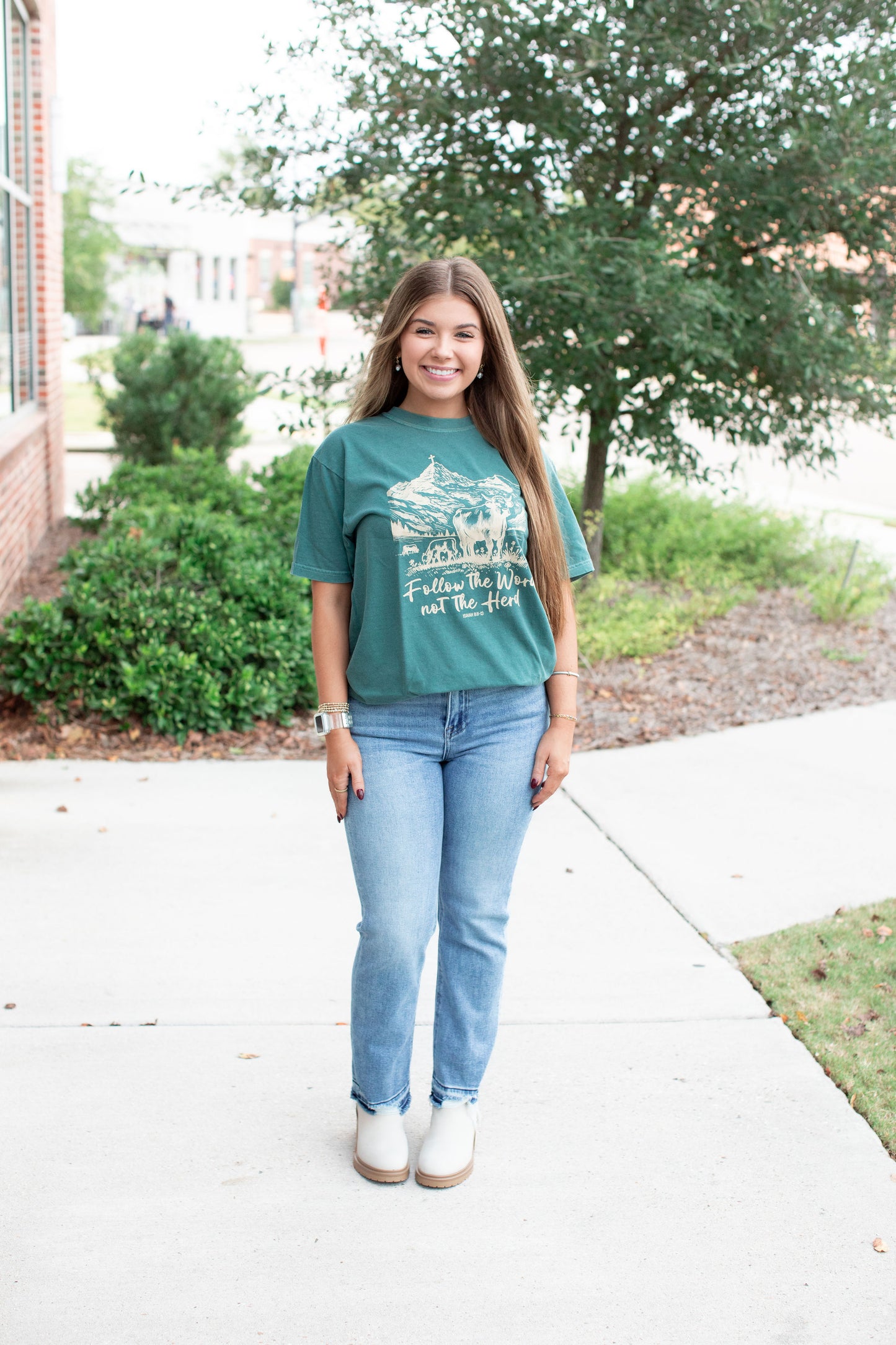 Follow The Word Christian Graphic Tee