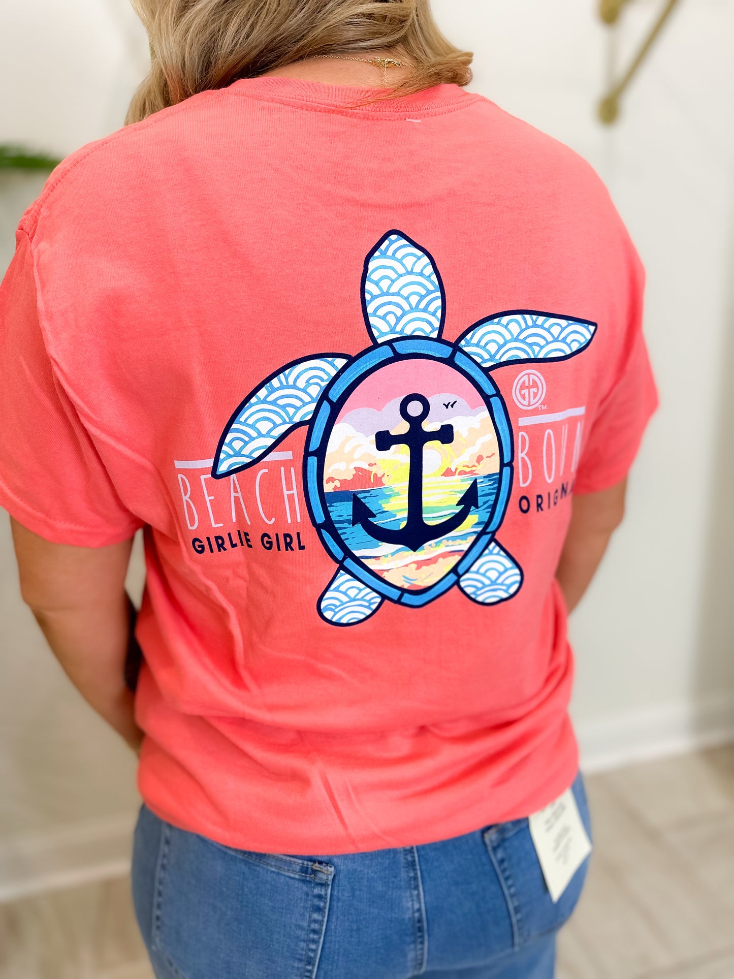Beach Bound - Coral Silk T-Shirt