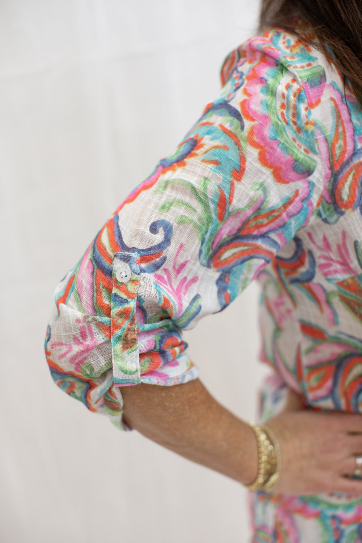 Gauze Printed Top