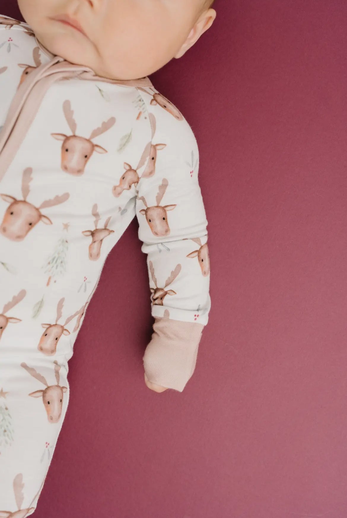 Mistletoe Moose Bamboo Sleeper