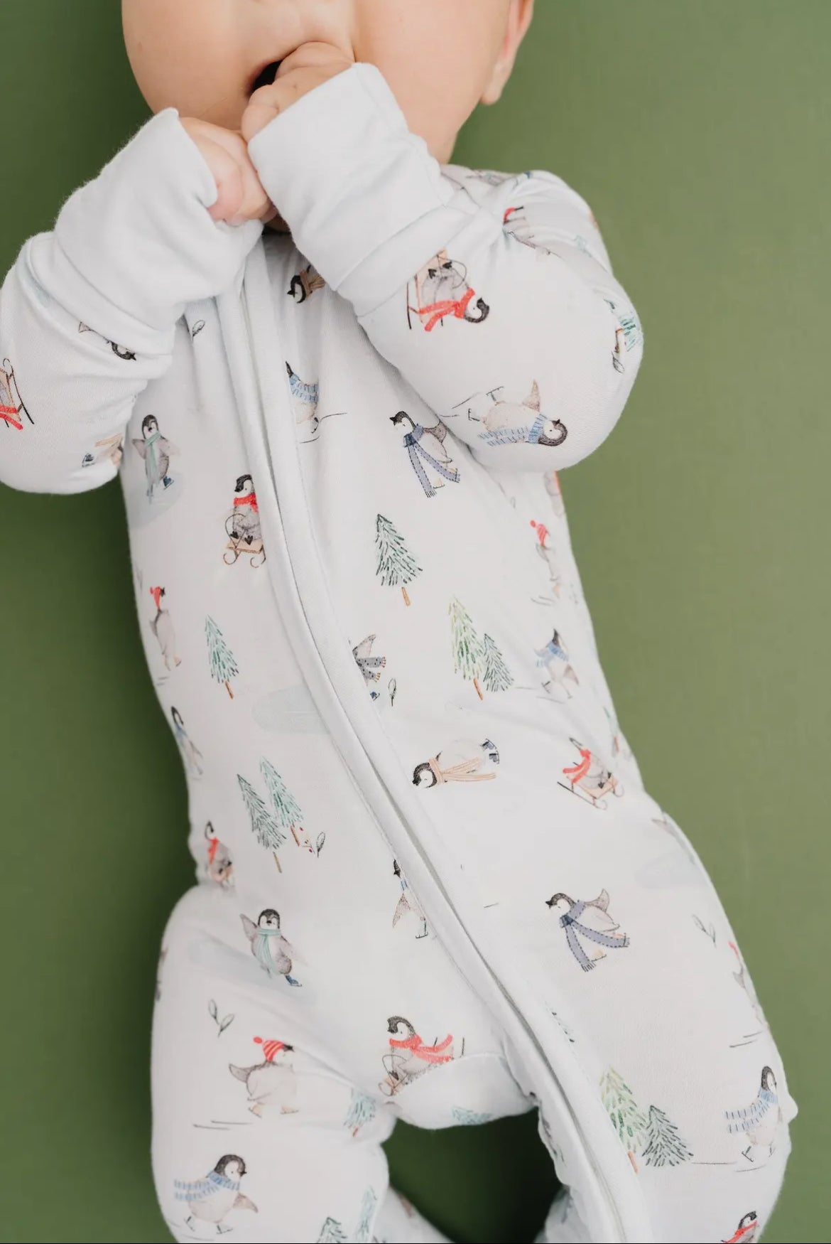Gliding Penguins Bamboo Sleeper