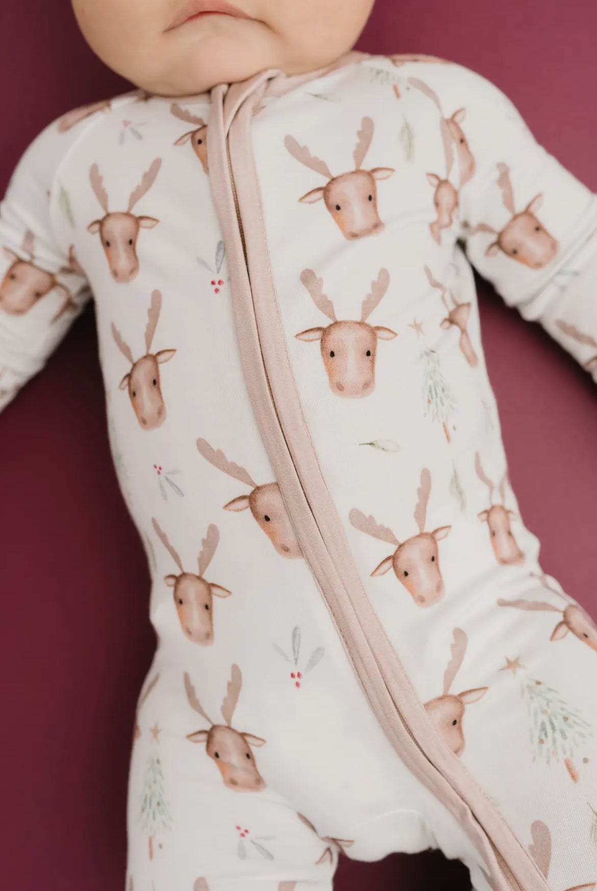 Mistletoe Moose Bamboo Sleeper