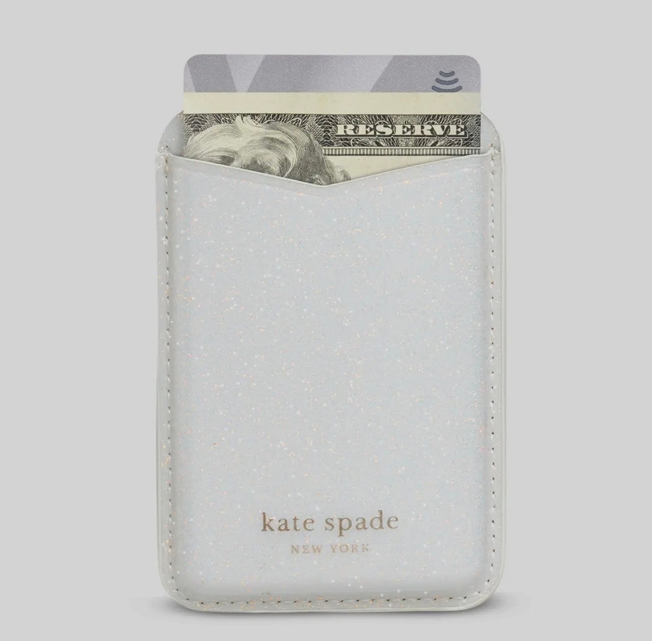 Kate Spade Wallet MagSafe White Glitter