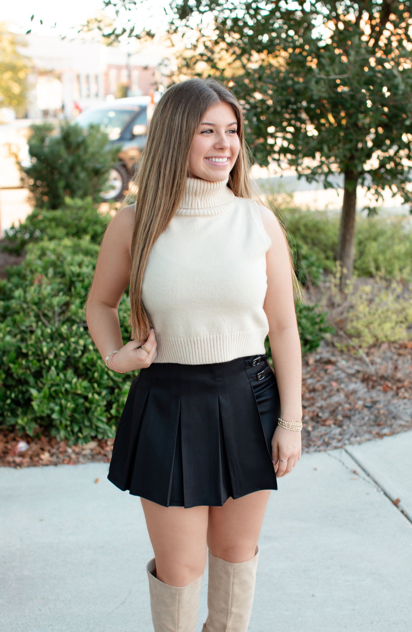 Turtle Neck Knit Sweater