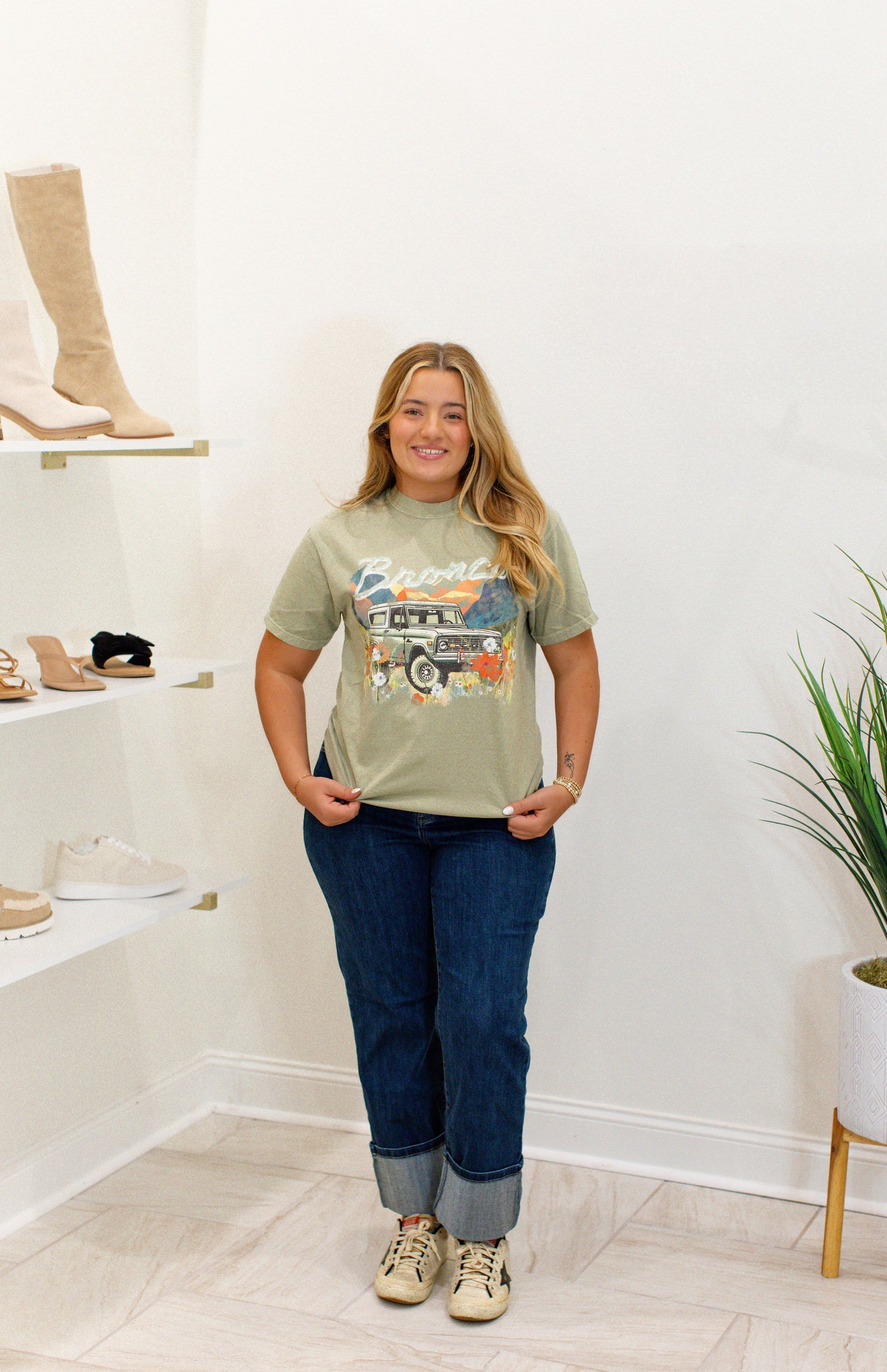 Floral Bronco Graphic Tee