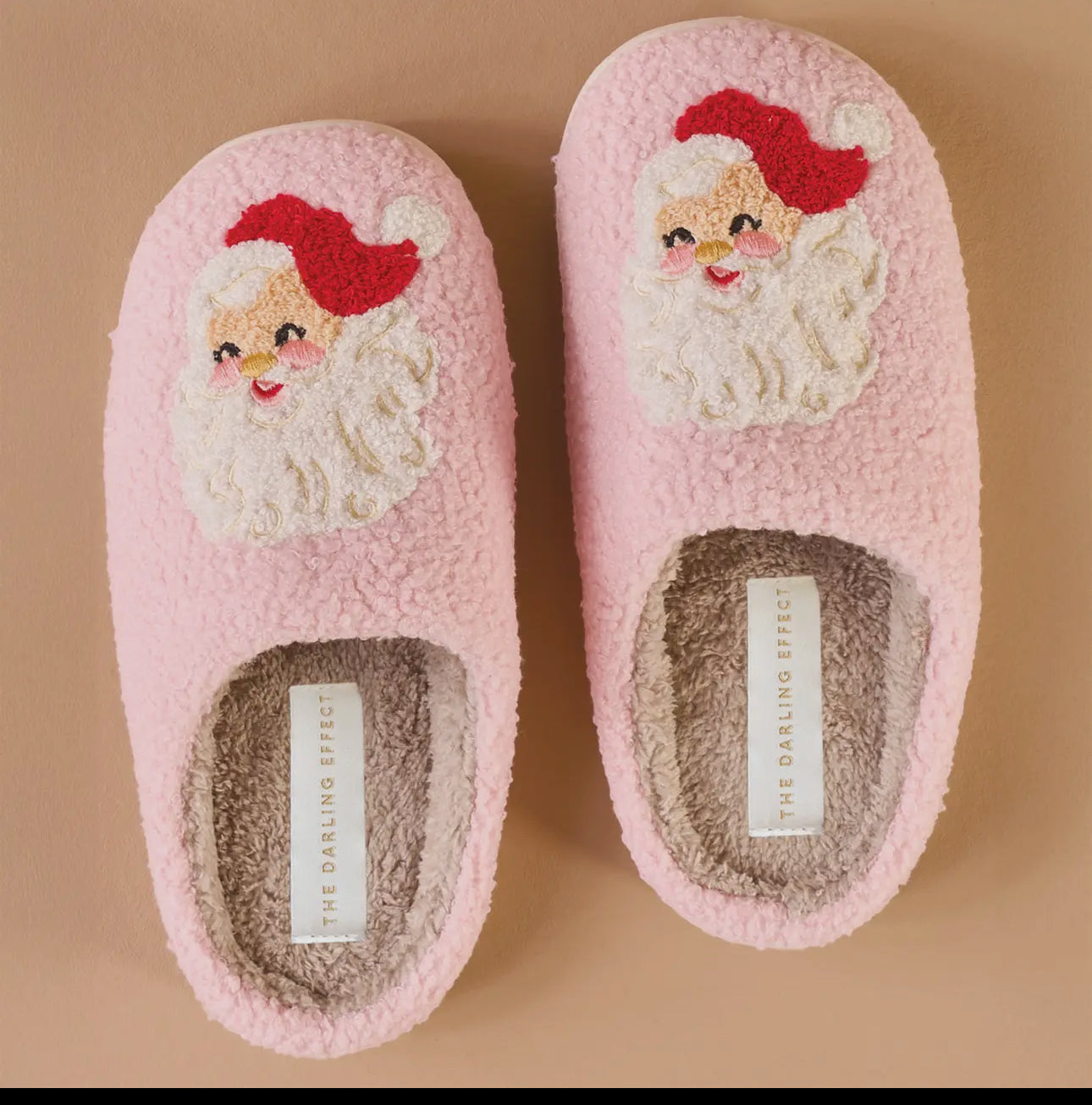 Fuzzy Slippers - Santa