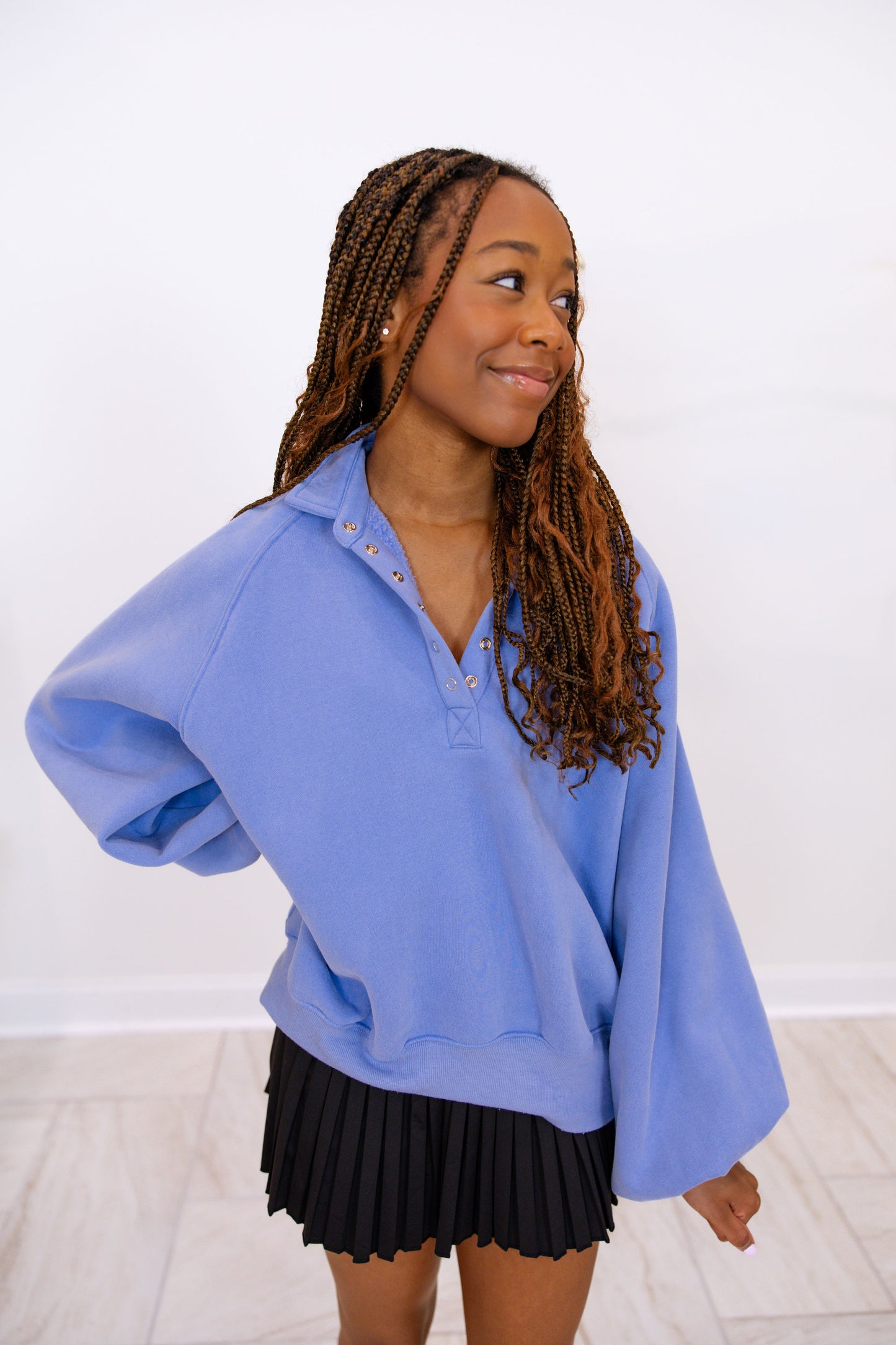 Piper Snap Button Collared Sweater