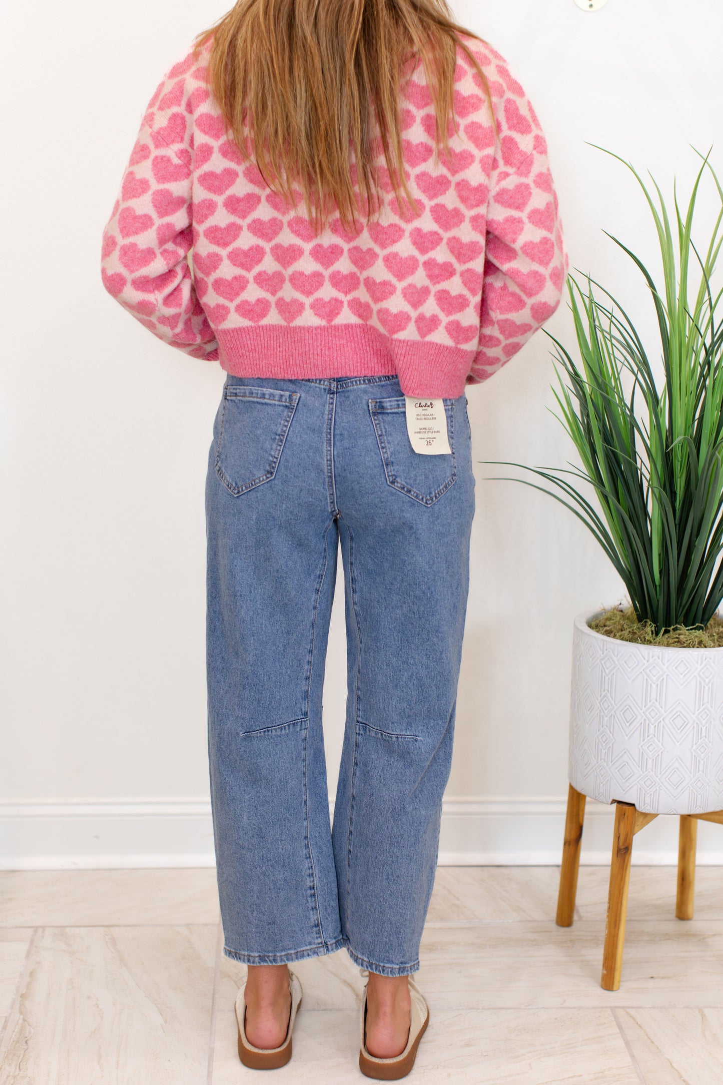 Barrel Leg Denim Jeans