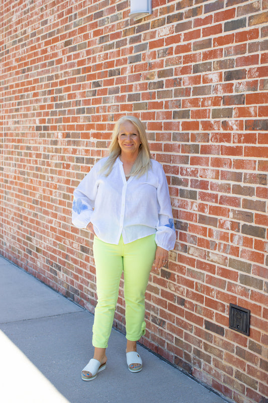 Anise Embroidered Top