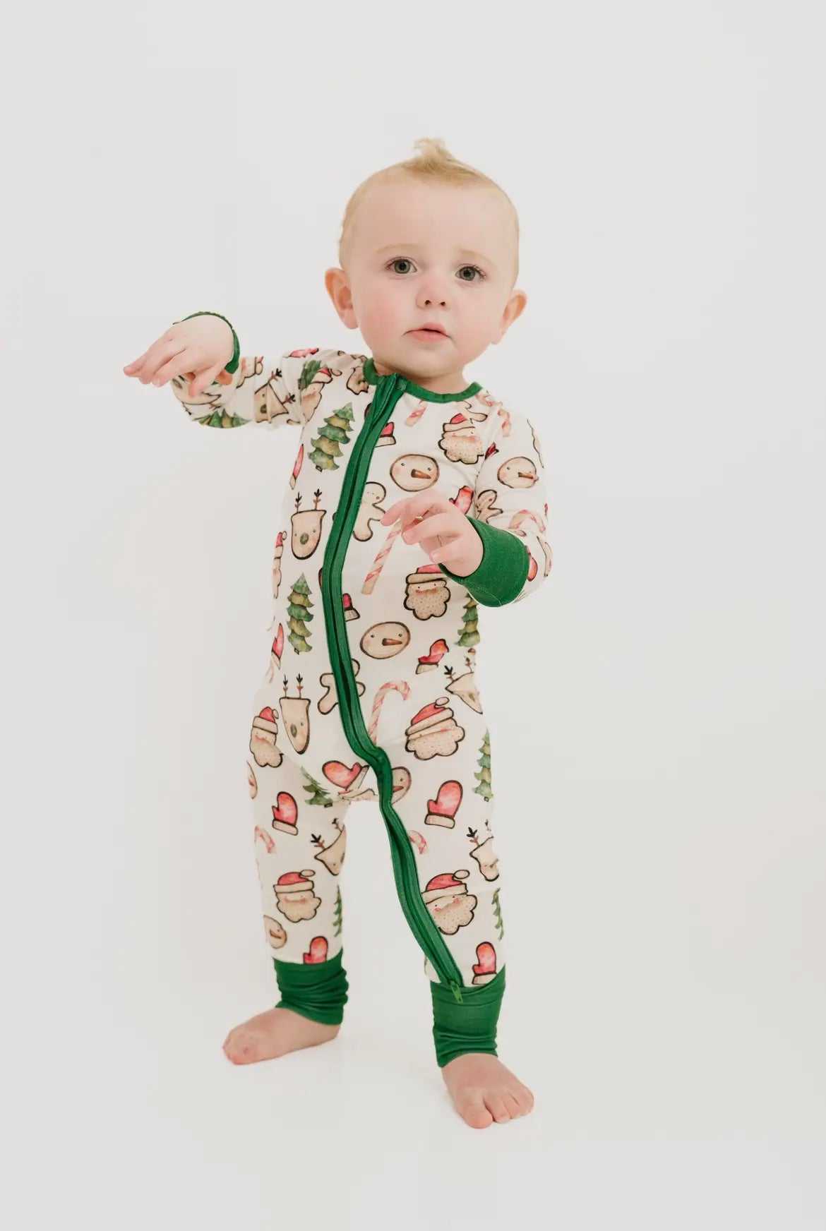 Christmas Cookies Green Bamboo Sleeper