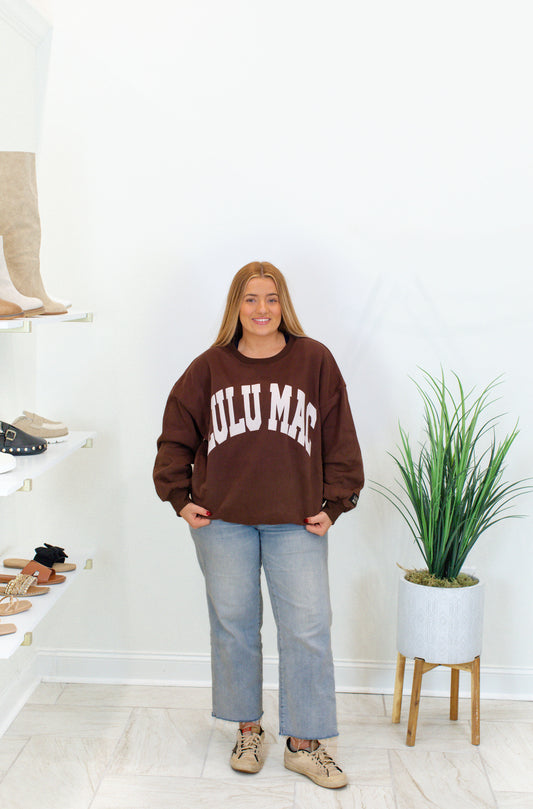 Lulu Mac Brown/White Sweatshirt