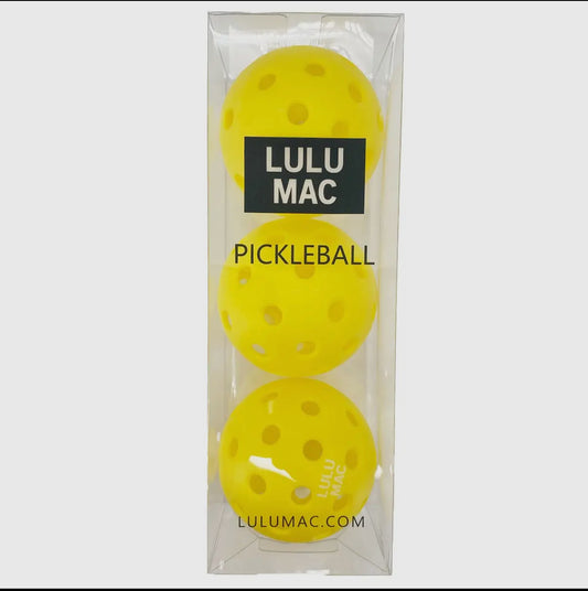 Lulu Mac Yellow Pickleball Balls
