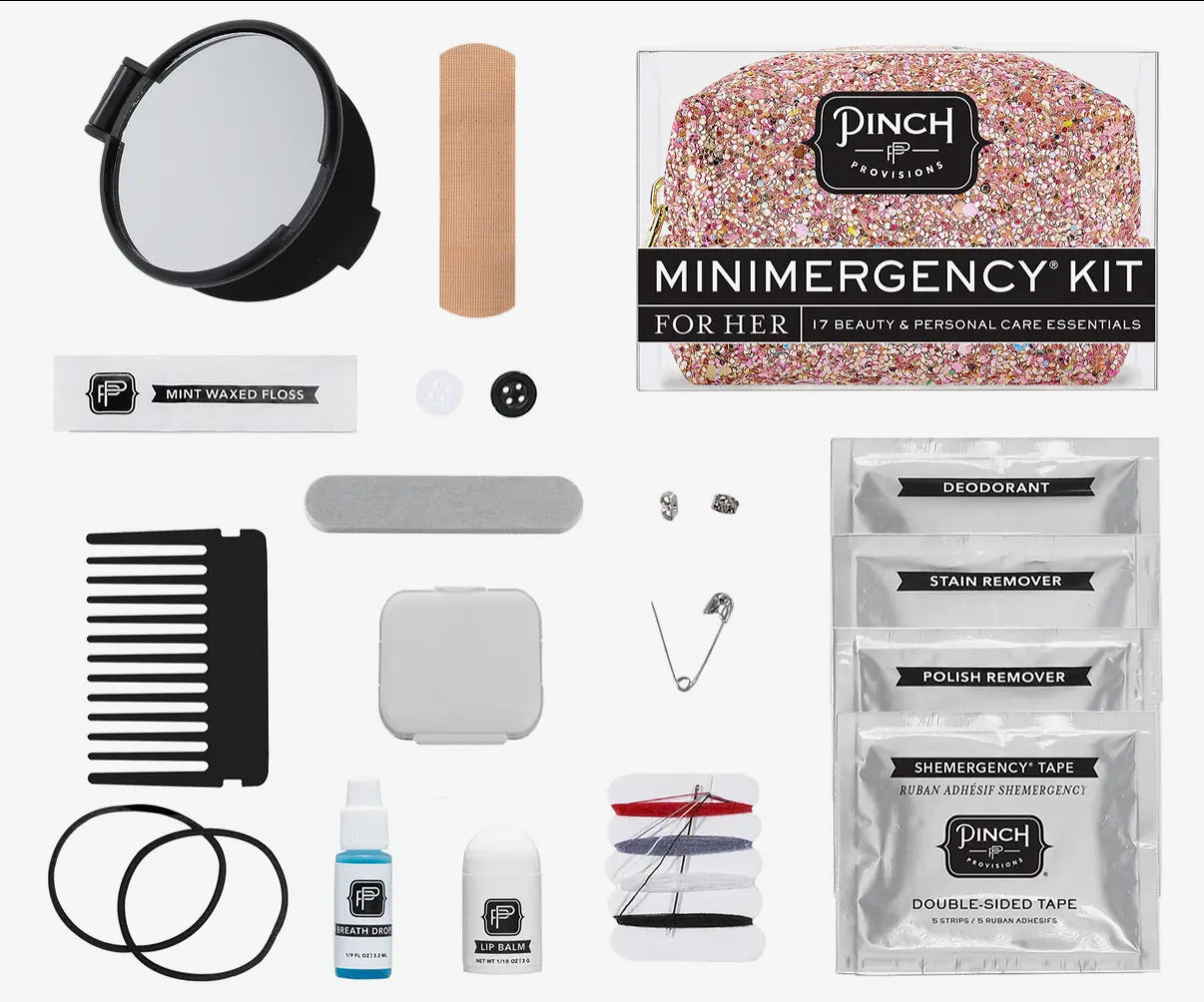 Glitter Minimergency Kit - Rose Gold