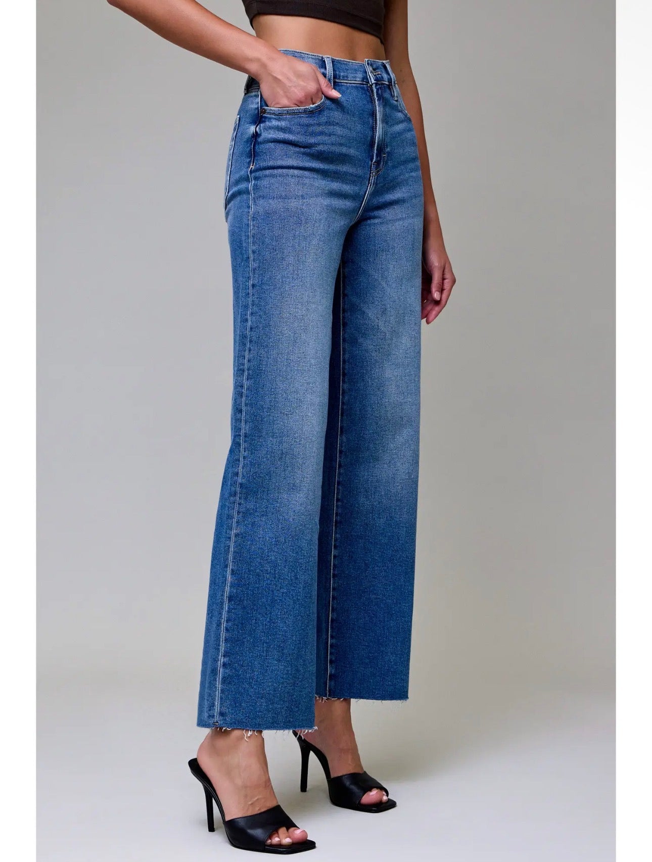 Medium Dark Stretch Dad Jean
