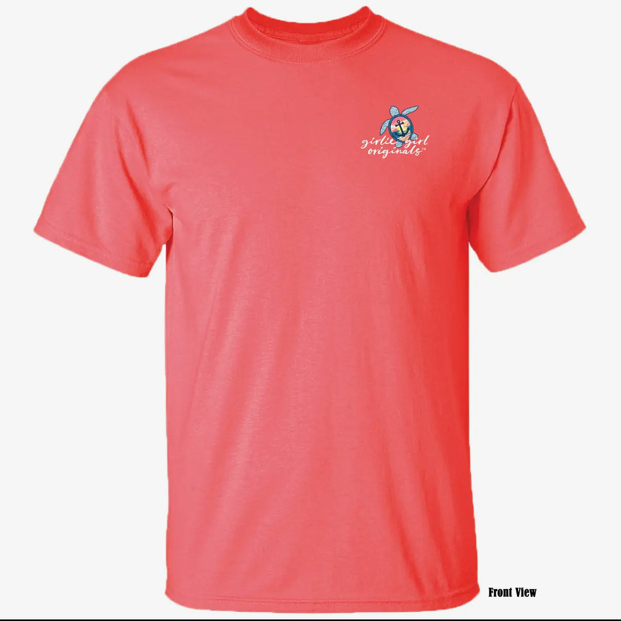 Beach Bound - Coral Silk T-Shirt