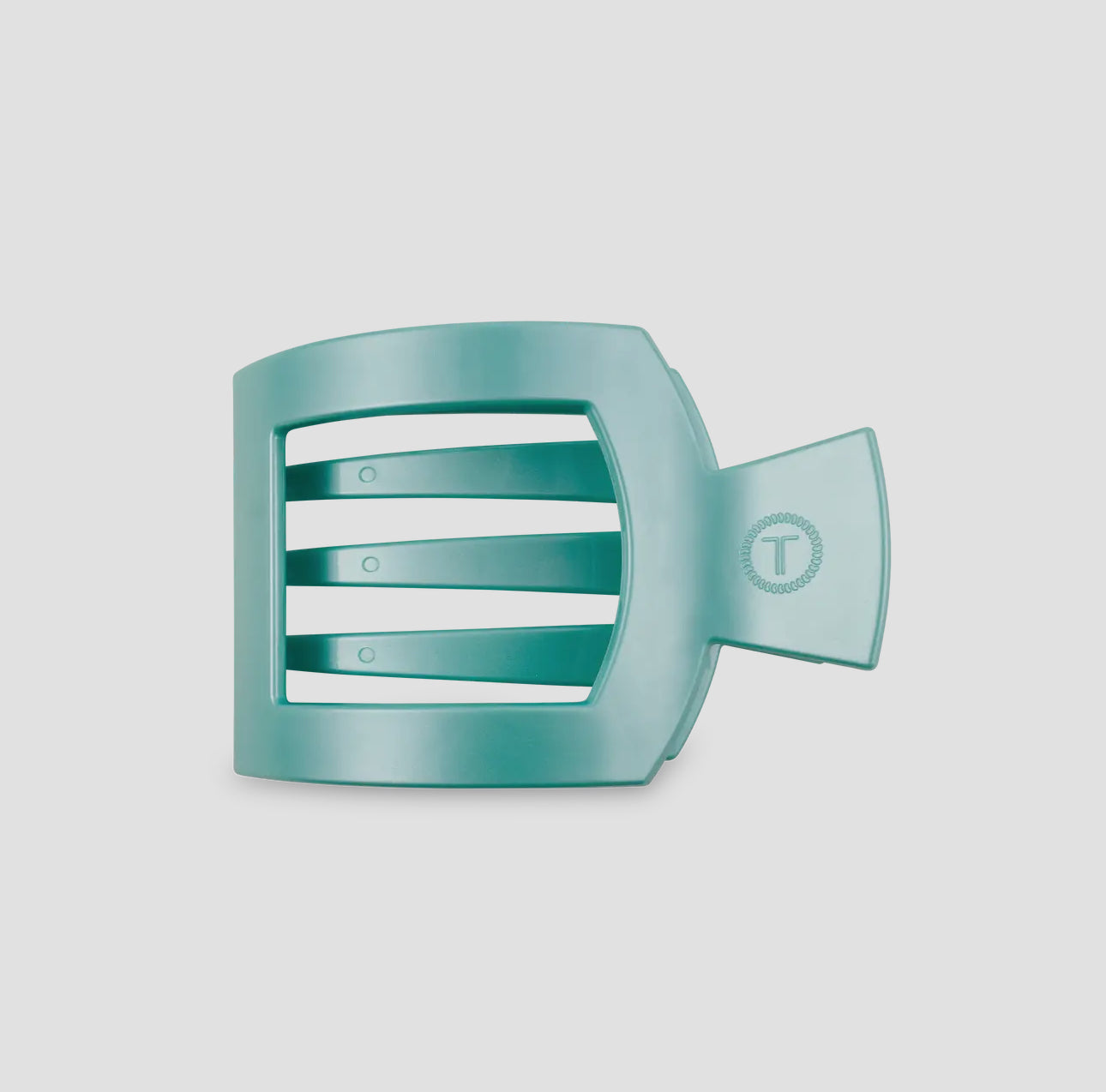 Square Flat Hair Clip Medium Totally Turquoise
