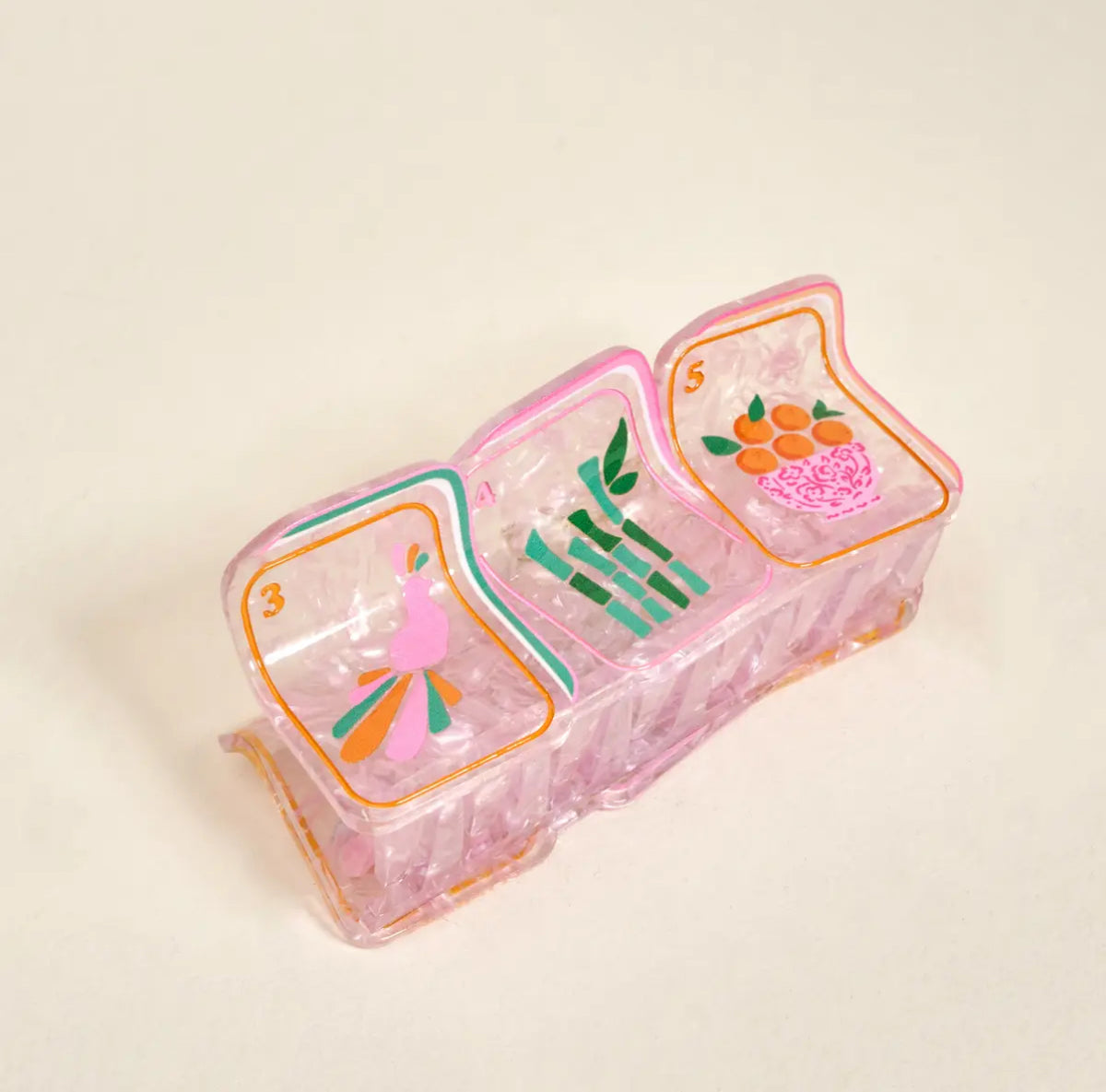 Shape Up Claw Clip-Mahjong Tiles
