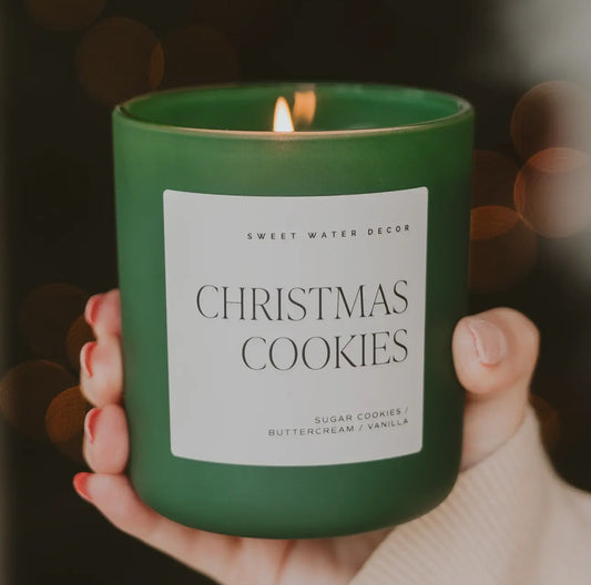 Christmas Cookies 15oz Soy Candle, Matte Jar