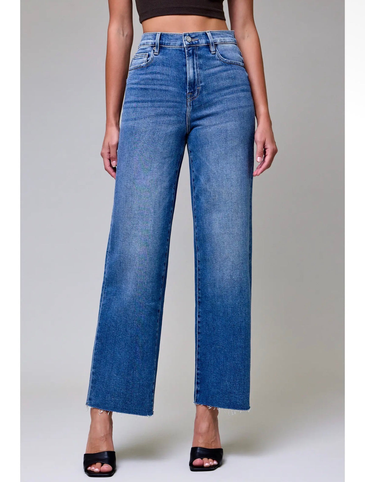 Medium Dark Stretch Dad Jean