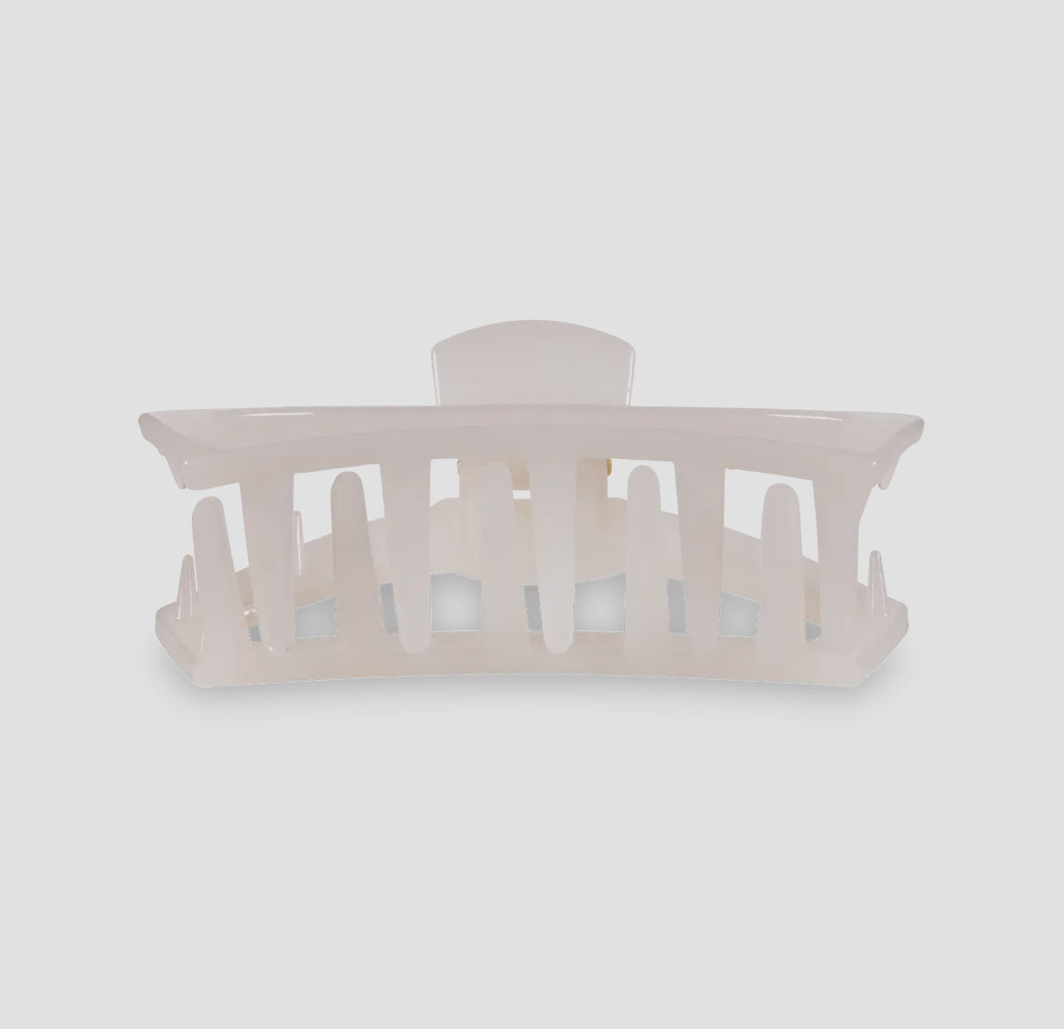 Open Hair Clip-Medium-Coconut White