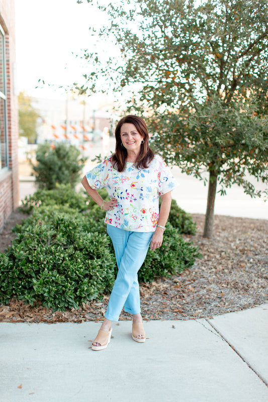 Linen Cuffed Pants