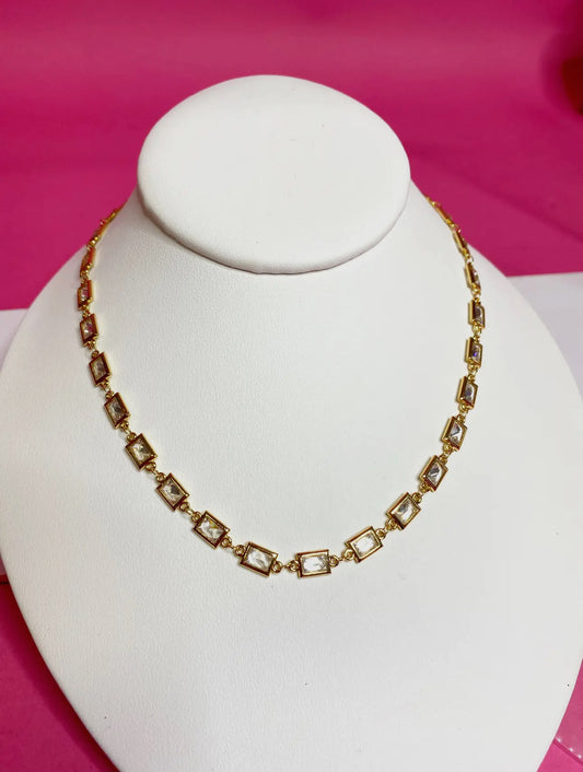 Rectangle Chain Layering Chokers