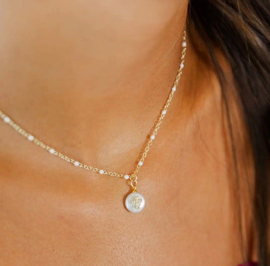 Madison Enamel Cross Necklace