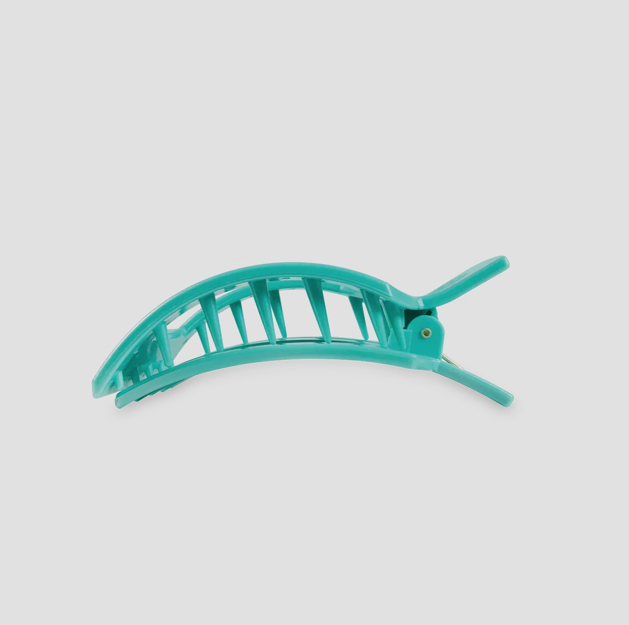 Square Flat Hair Clip Medium Totally Turquoise