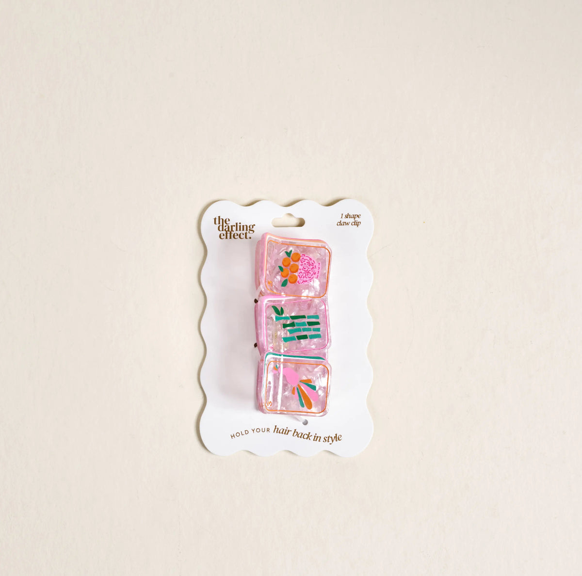 Shape Up Claw Clip-Mahjong Tiles