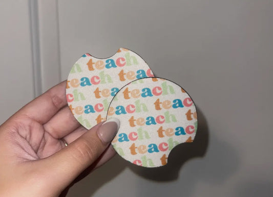Teacher Car Coaster Set
