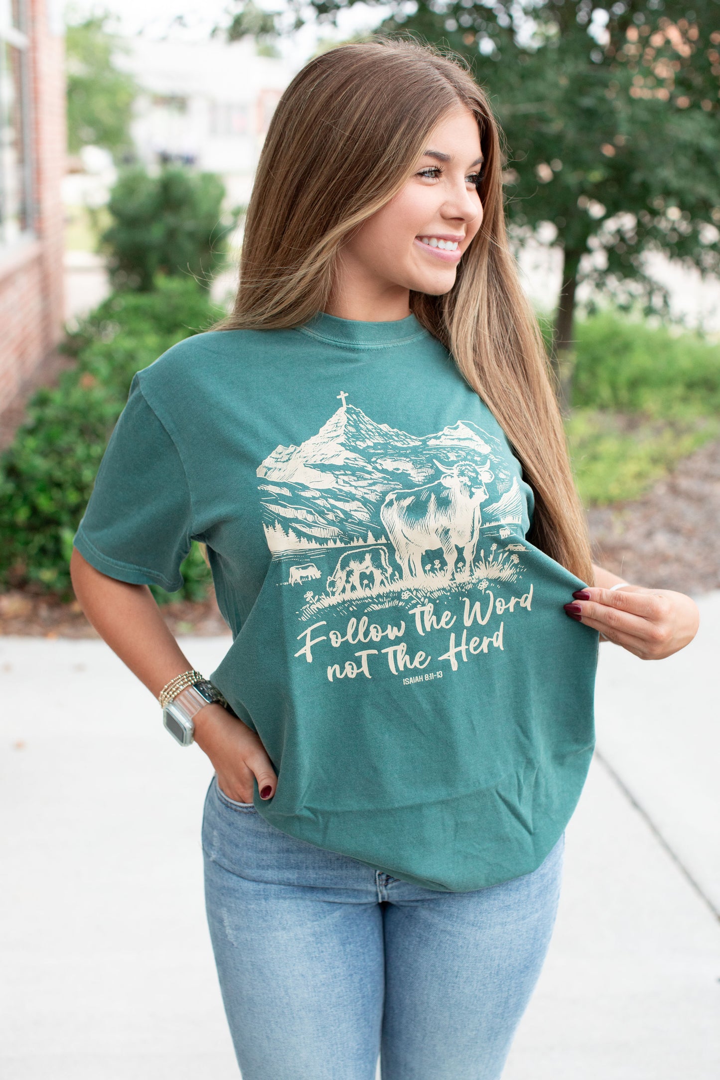 Follow The Word Christian Graphic Tee