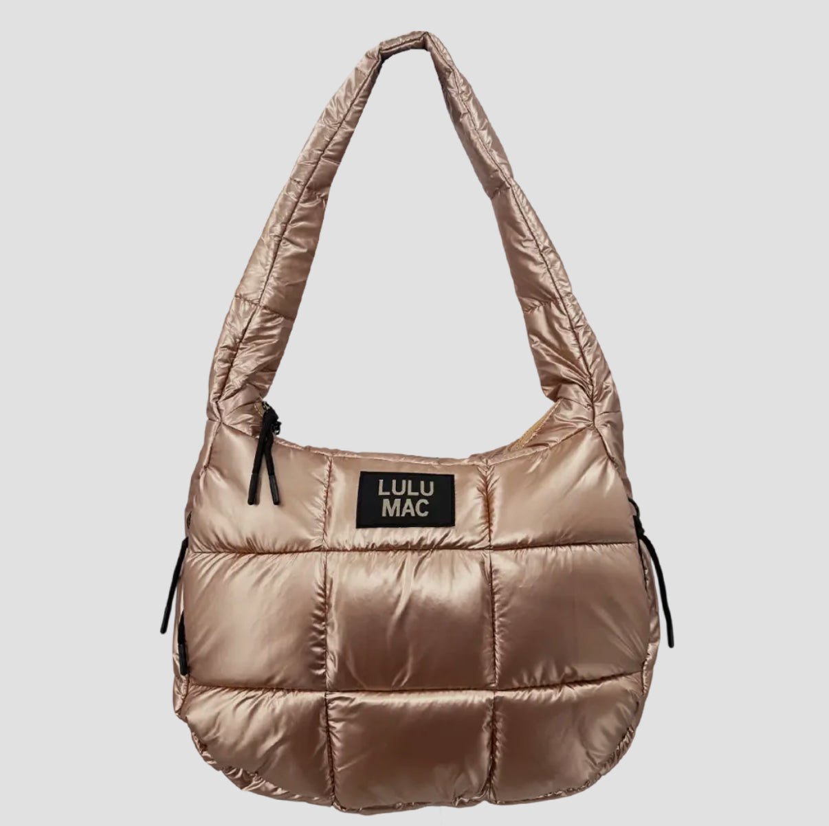 Champagne Puffer Metallic Tote