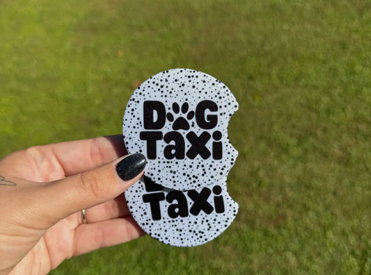 Dog Taxi Car Coaster Set