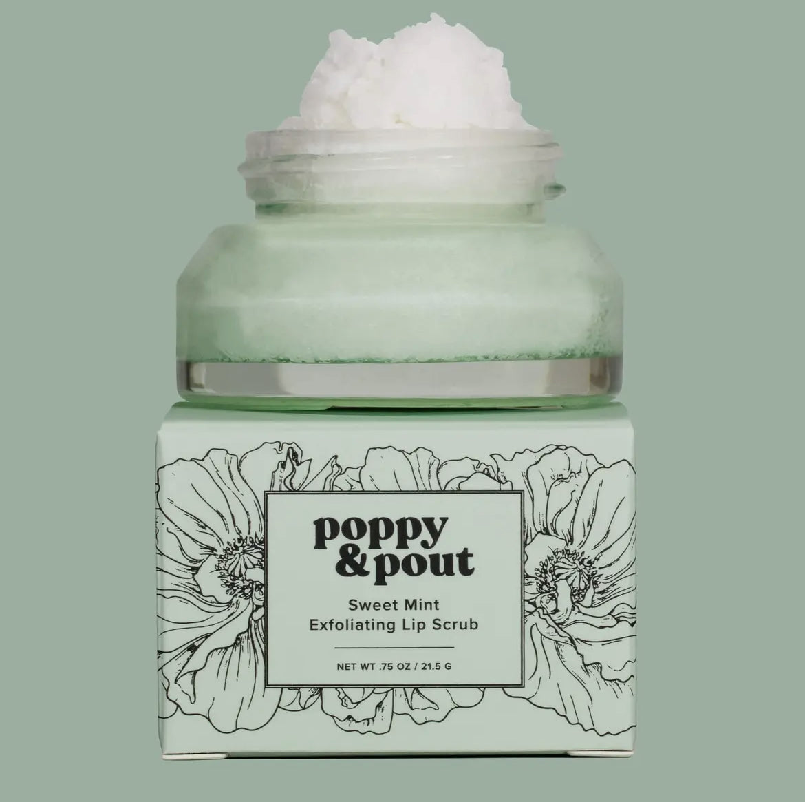 Poppy & Pout Lip Scrub-Sweet Mint