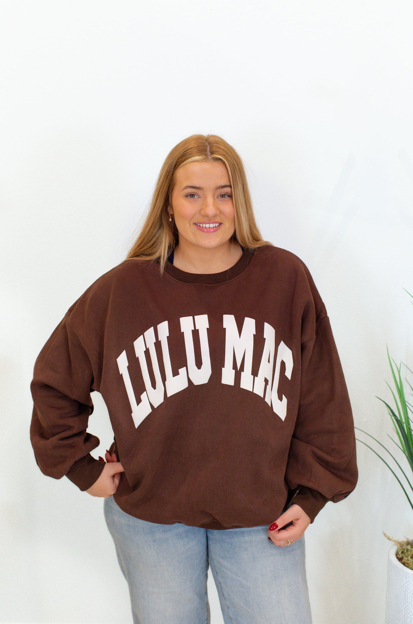 Lulu Mac Brown/White Sweatshirt