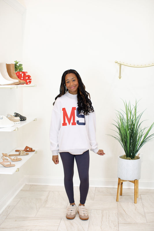 MS Reversible Mock Neck Sweatshirt