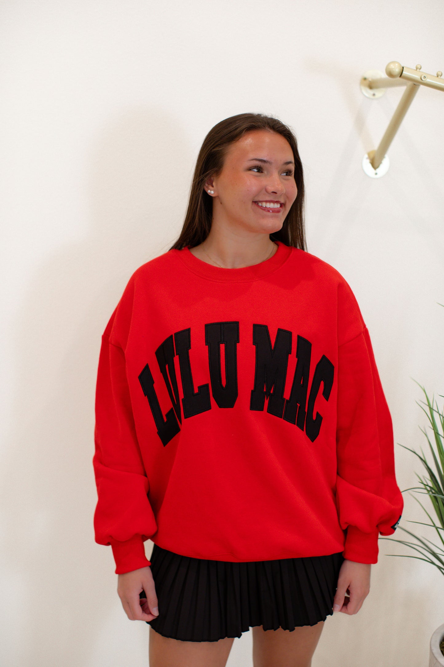 Lulu Mac Red/Black Sweatshirt