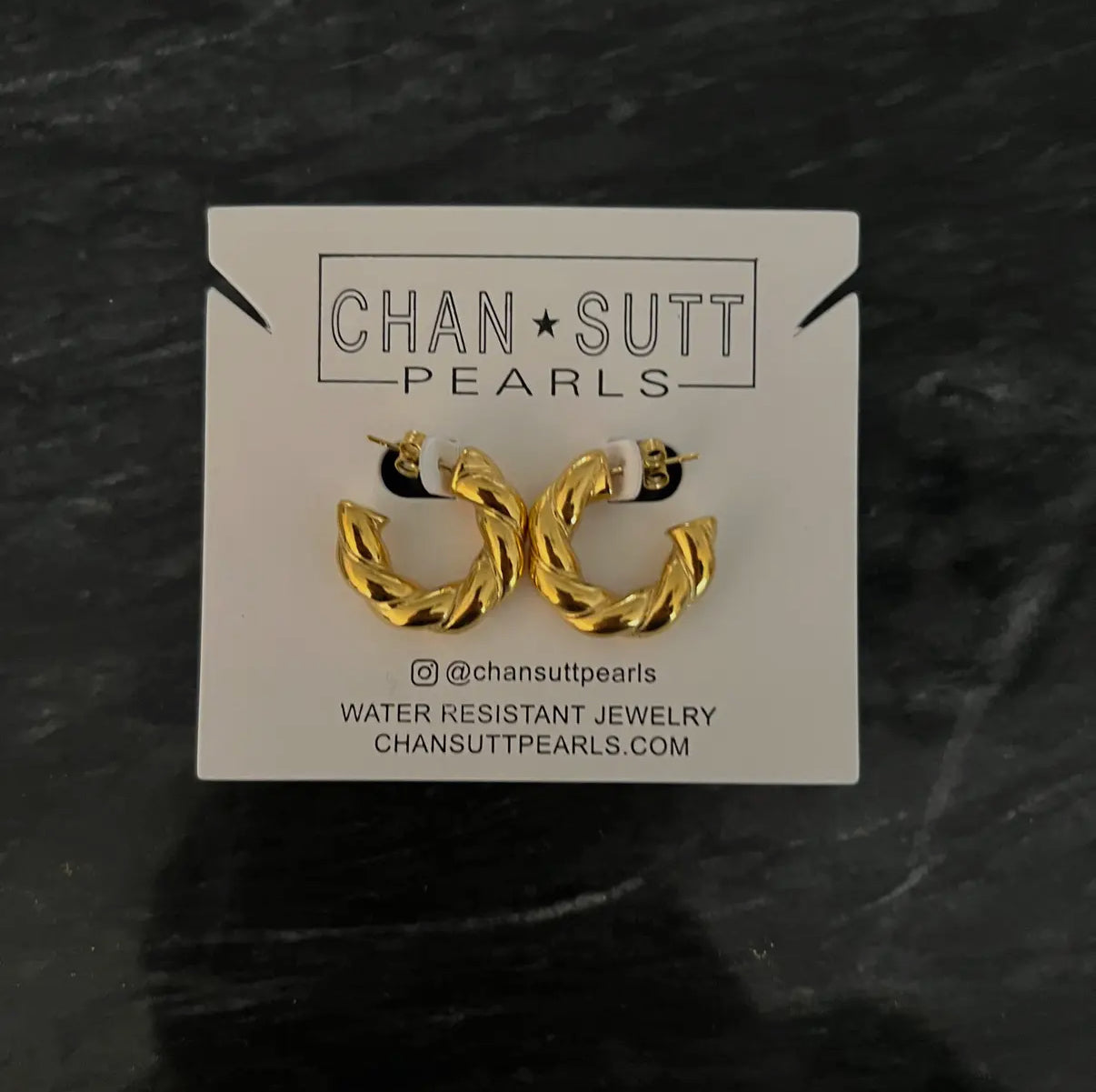 Small Twist Hoop Earrings