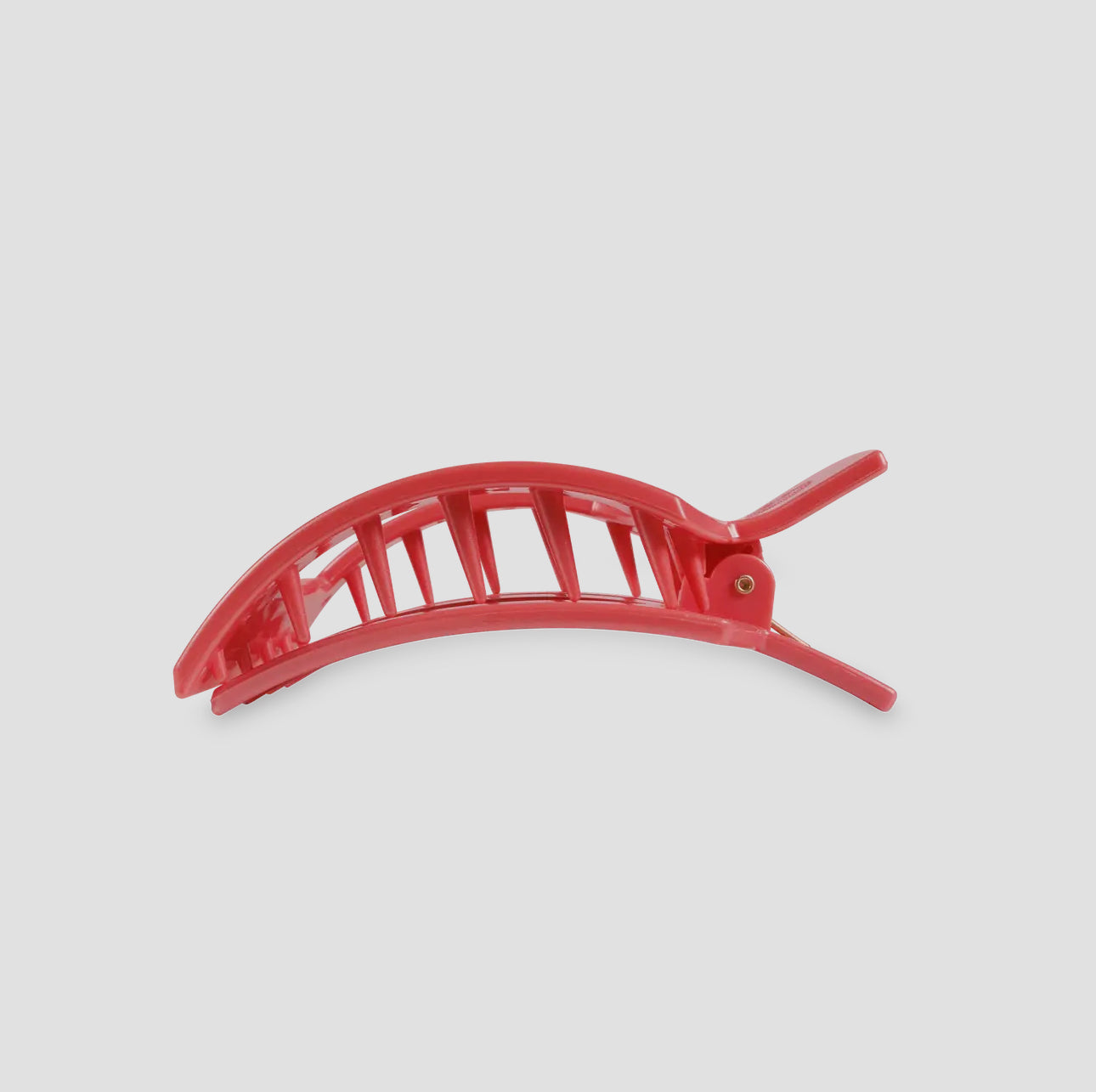 Square Flat Hair Clip Medium Calming Coral