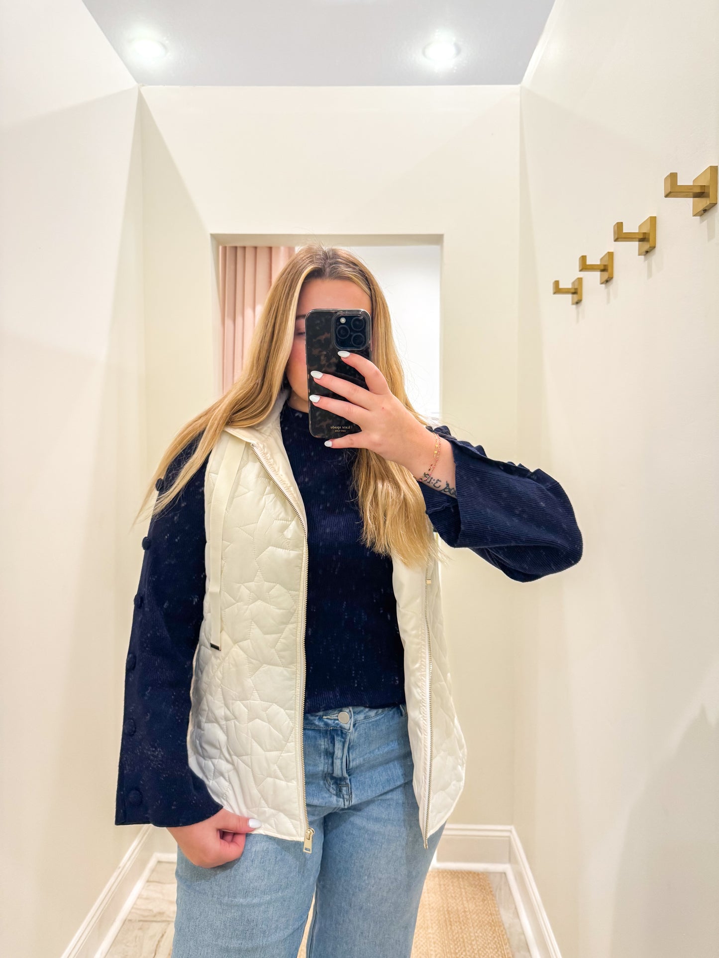 Short Stars Quilted Puffer Vest