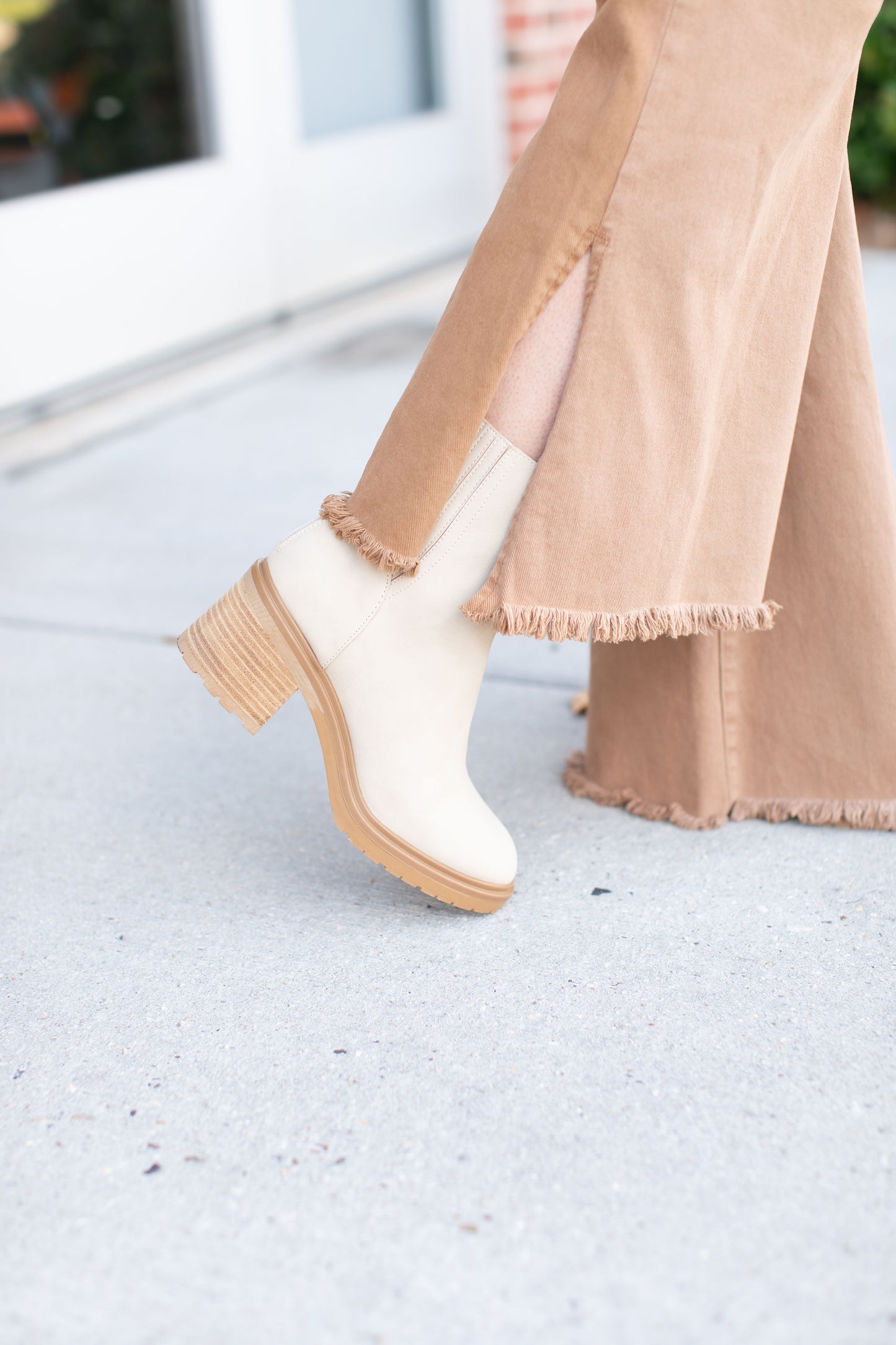 Risen High Rise Side Slit Flare Jeans-Plus Size