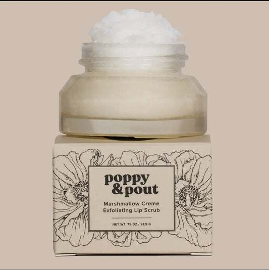 Poppy & Pout Lip Scrub-Marshmallow Creme