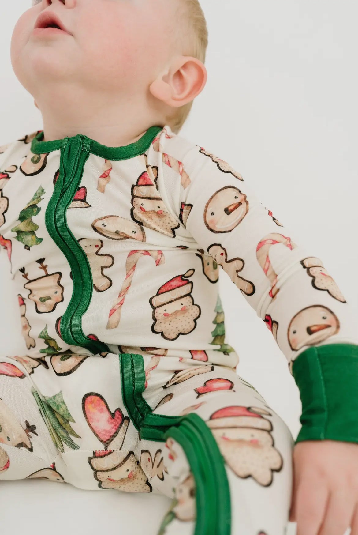 Christmas Cookies Green Bamboo Sleeper