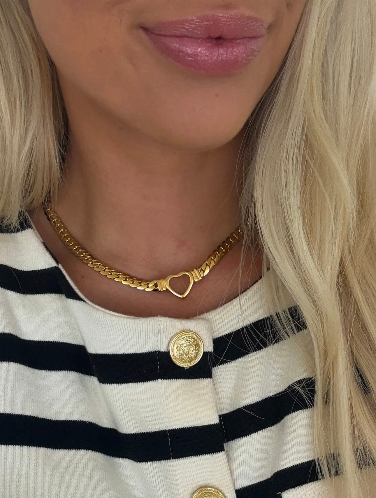 Small Open Heart Necklace