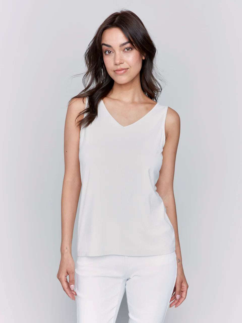 Reversible Bamboo Cami-Greige
