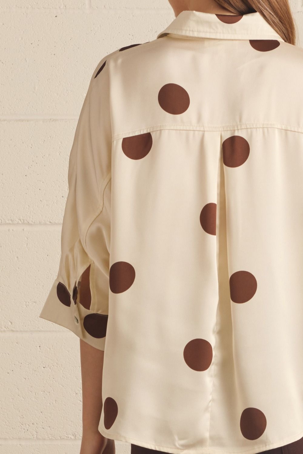 Polka Dot Collard Top