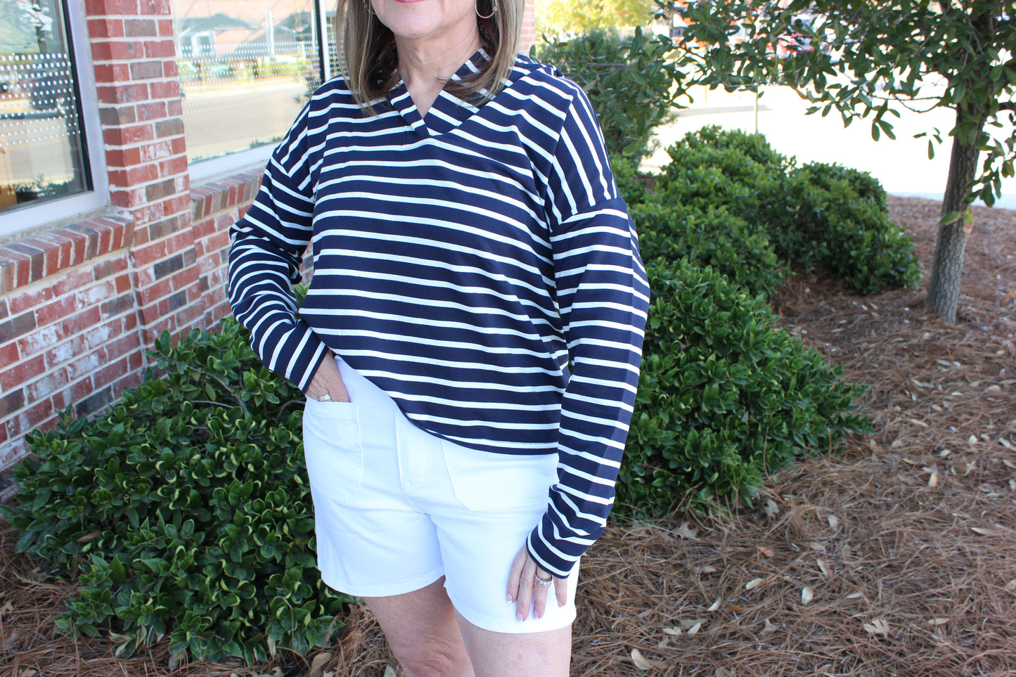 Front Patch Pocket Short-White