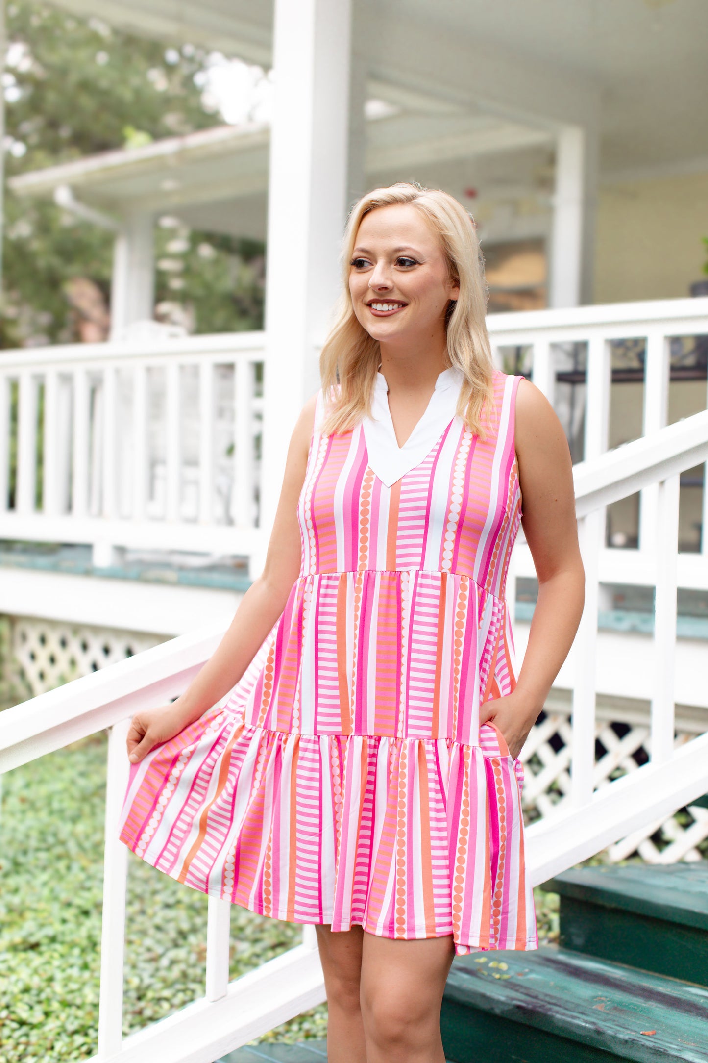 Striped Pink Newport Dress