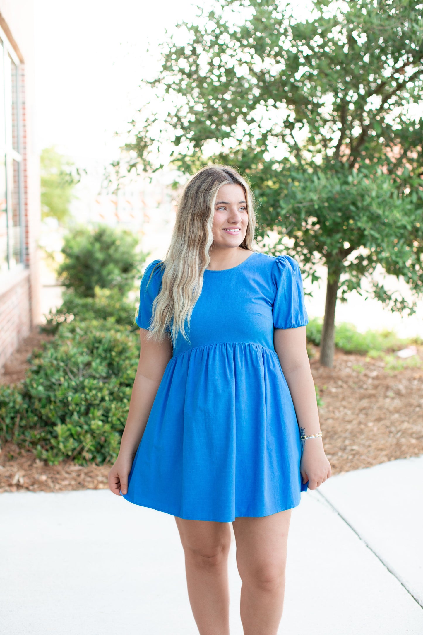 Back Lace Up Mini Dress